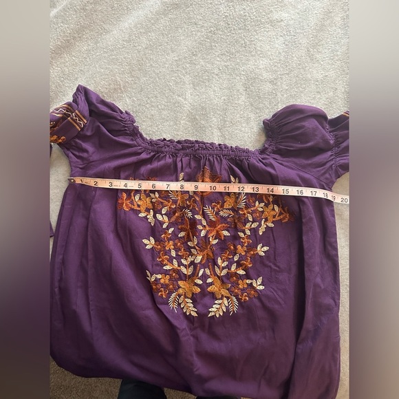 Free People Women's Fleur De Jour Cotton Embroidered Mini Dress Size S - Picture 6 of 8